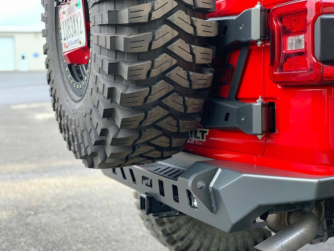 Motoblit 18-Current Jeep JL Spare Tire Carrier available at TreadHeadGarage